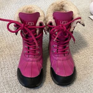 UGG® Butte II Waterproof Winter Boot fuchsia little girl size 13